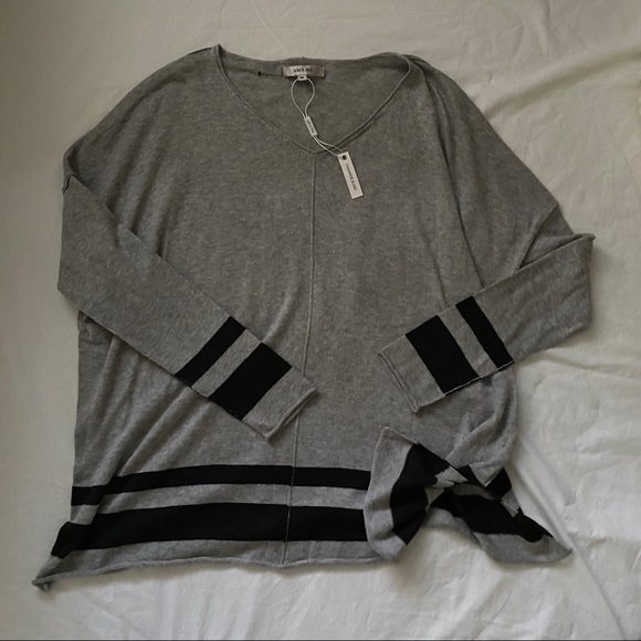 BNWT Julie & Jack Gray Cashmere Blend Sweater - Picture 6 of 10